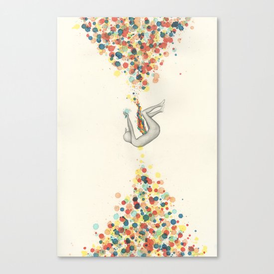 A Perceptible Hesitation Canvas Print