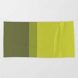 COLOR BLOCKED, CHARTREUSE Beach Towel