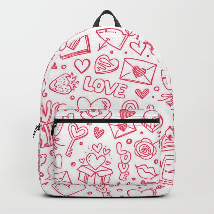 Hearts Doodle 2 Backpack