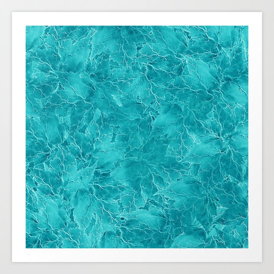 Frozen Leaves 21 Art Print