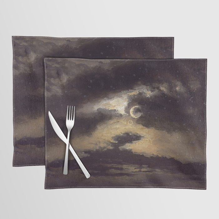 "Clouds in Moonlight" by Knud Baade, 1843 Placemat