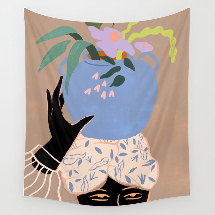 Plant Lady Wall Tapestry