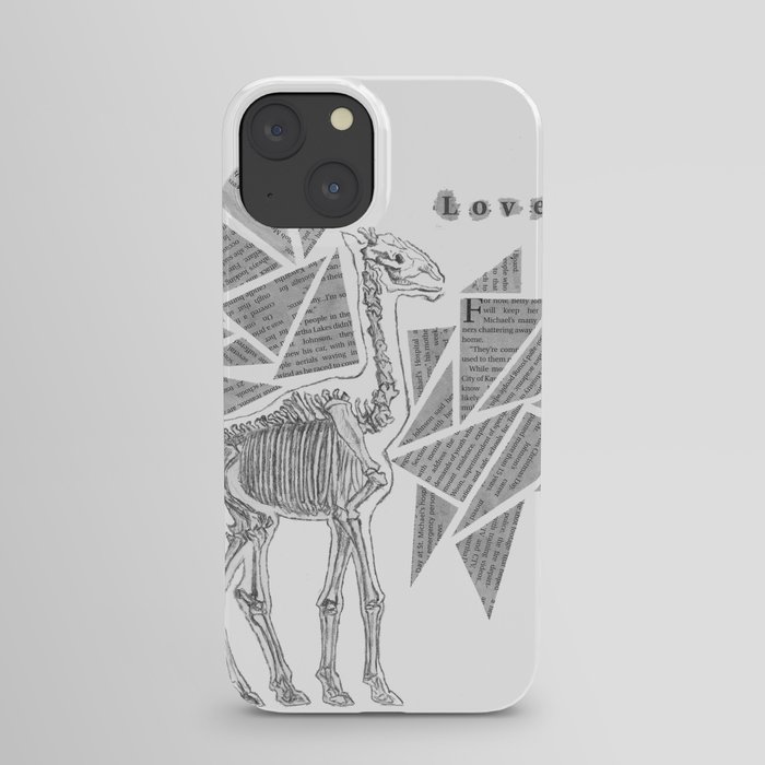Skeletal Giraffe iPhone Case