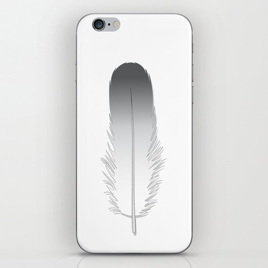 White Fuzz Feather iPhone & iPod Skin
