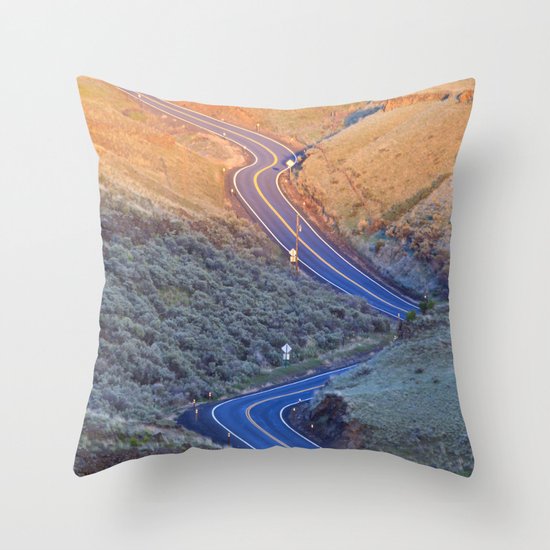Long and Winding Throw Pillow
