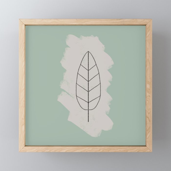 Willow Leaf Framed Mini Art Print
