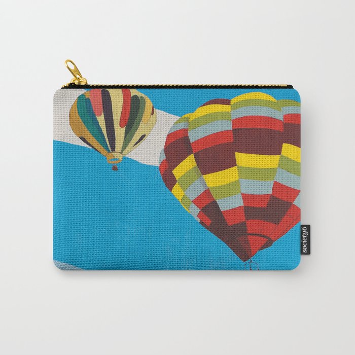Three Hot Air Balloons Carry-All Pouch