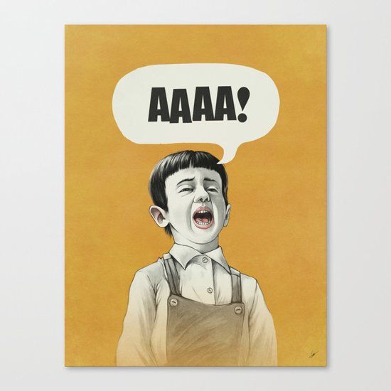 AAAA! (Golden) Canvas Print