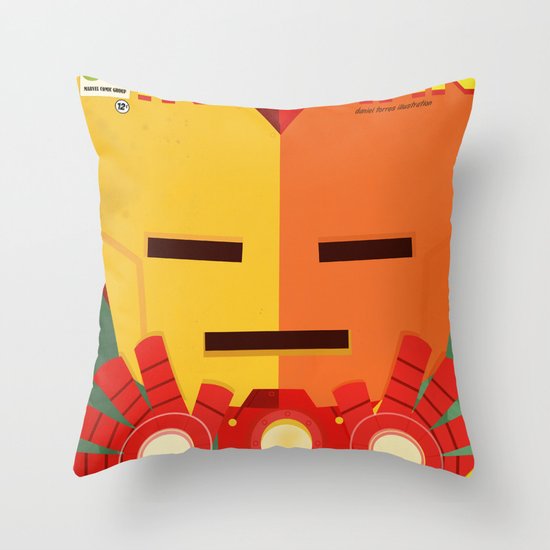 ironman fan art Throw Pillow