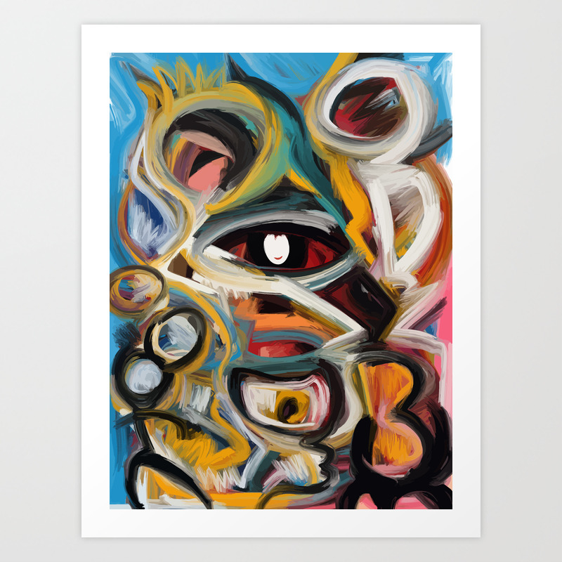 Eye Of The Storm Art Expressionism Abstract Art Print By
