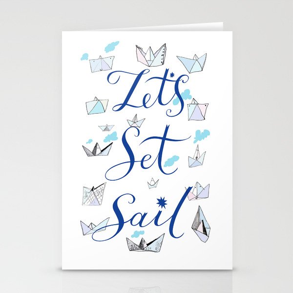 Let's set sail! Stationery Cards