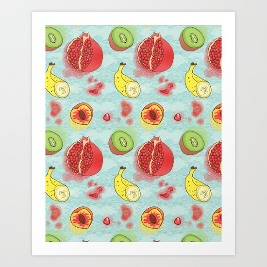 Fruit Cross-sections Art Print