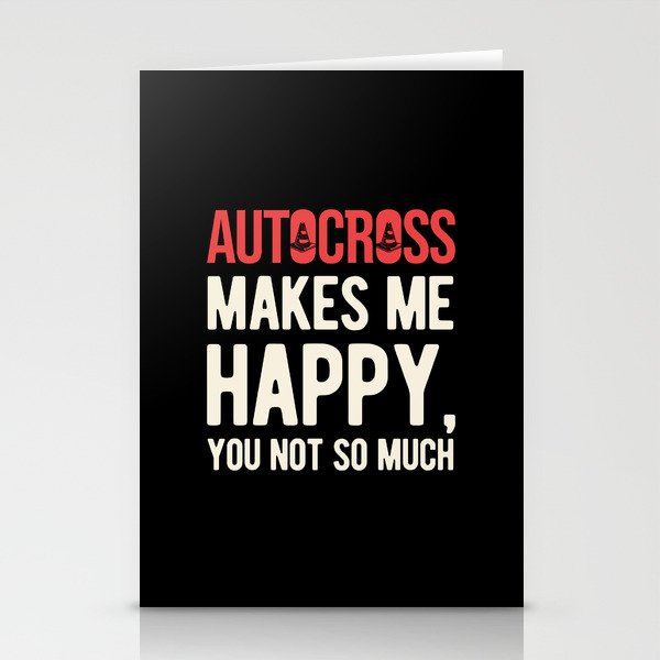 Funny Autocross Stationery Cards