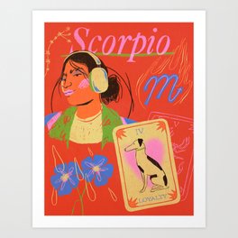 Scorpio Season Zodiac Art Print
