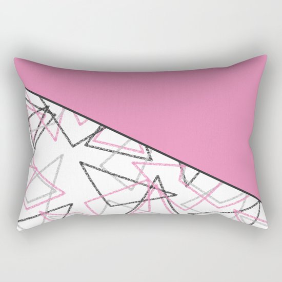 Abstract pink combo pattern . Rectangular Pillow