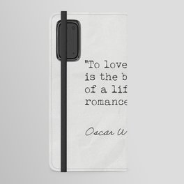 Oscar Wilde int quotes Android Wallet Case