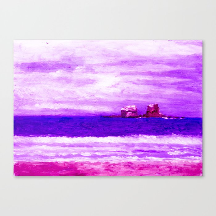 PURPLE OCEAN Canvas Print