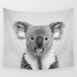 Koala 2 - Black & White Wall Tapestry