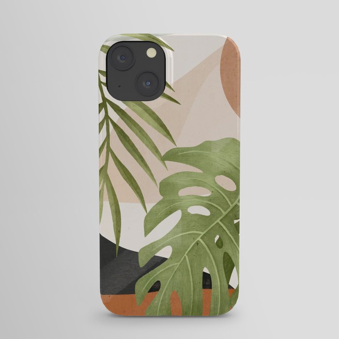 Abstract Art Tropical Leaves 21 iPhone Case