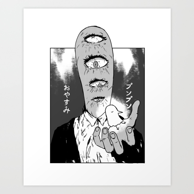 Oyasumi Punpun Art Print By Excarabu Society6 Steam community asano inio oyasumi punpun. oyasumi punpun art print by excarabu