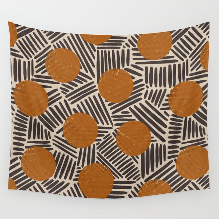 Neutral Abstract Pattern #2 Wall Tapestry