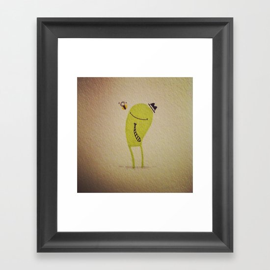 Gerald & the bee Framed Art Print