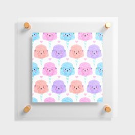 Cotton Candy Dogs Floating Acrylic Print