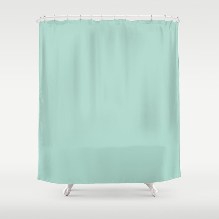 Teal Steel Shower Curtain