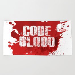 Code Blood Beach Towel