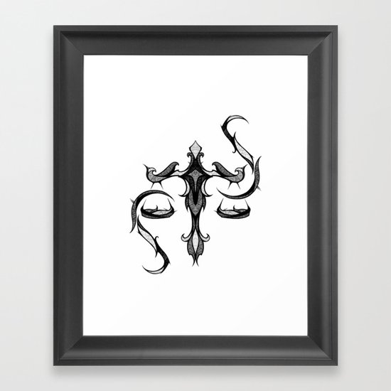 Signs of the Zodiac - Libra Framed Art Print