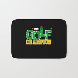 Mini Golf Champion Golfer Bath Mat