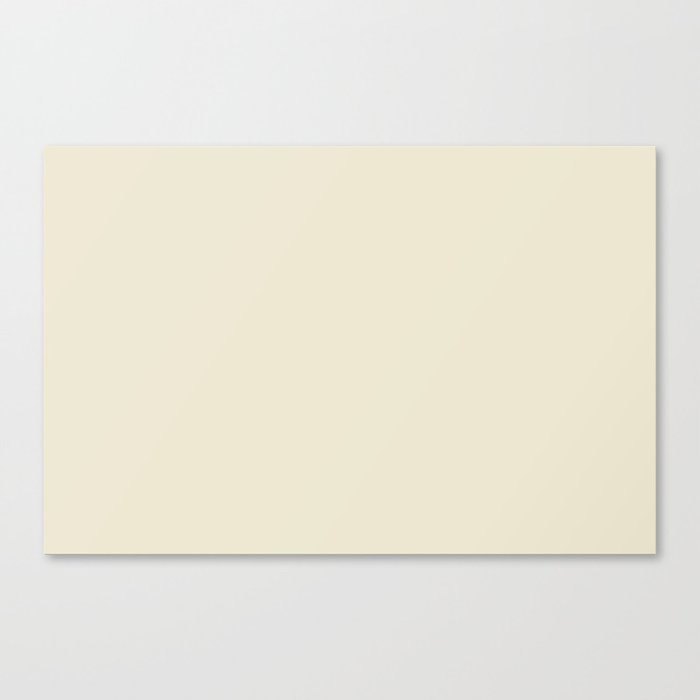 Buff Off White Solid Color Pairs PPG Instant Relief PPG1096-1 - All One Single Shade Hue Colour Canvas Print