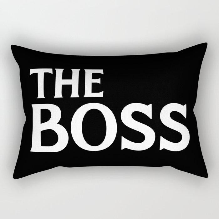 The Boss Funny Couples Quote Rectangular Pillow