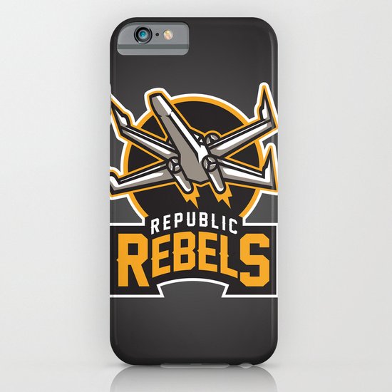 Republic Rebels - Black iPhone & iPod Case