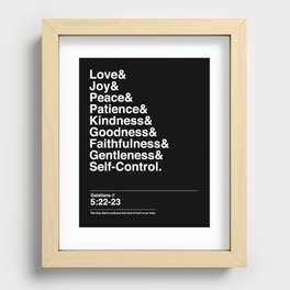 GALATIANS 5:22-23 Recessed Framed Print