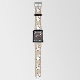 Cute Bunny Pattern (Tan) Apple Watch Band