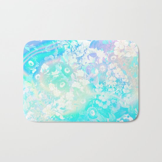 Floral Dream Pastel Hologram Bath Mat