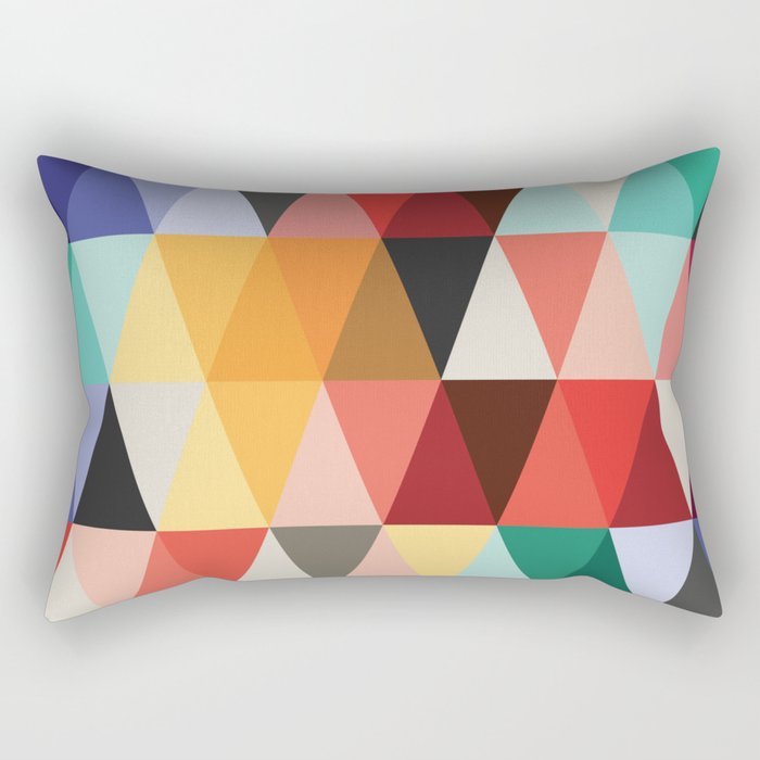 Mid-Century Modern Color Story Rectangular Pillow