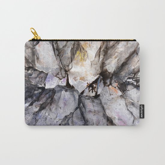 Crystal texture Carry-All Pouch