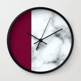 Berry Marble Wall Clock
