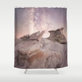 Milky Way Stars North Dakota Shower Curtain