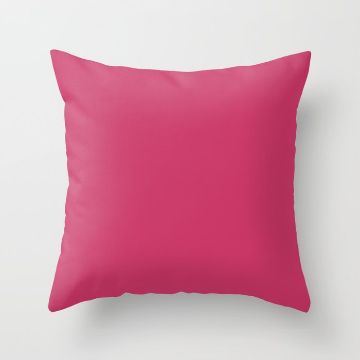 From The Crayon Box – Jazzberry Jam - Bright Pink Purple Solid Color Throw Pillow