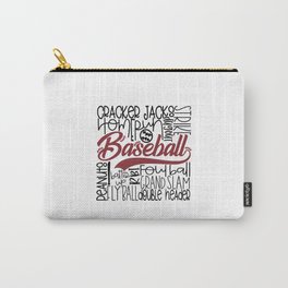Baseball Typo Carry-All Pouch