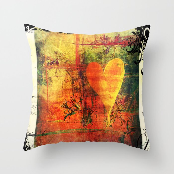 Warm hearted. Throw Pillow