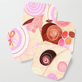 The Ten Largest, Group IV, No.4 (Cream) by Hilma af Klint Coaster