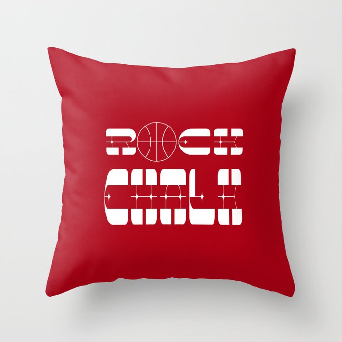 Rock Chalk Throw Pillow