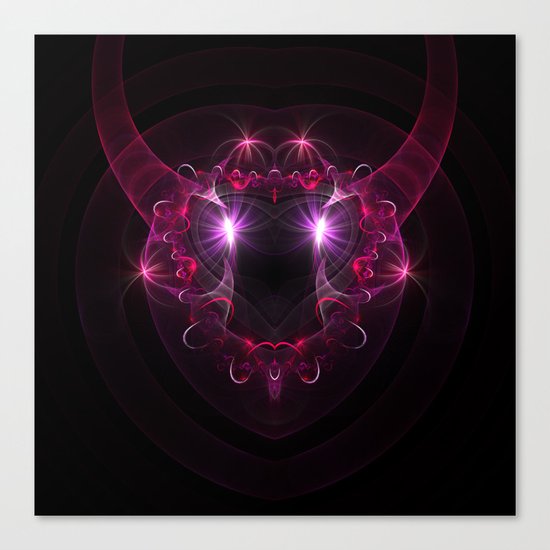 Horny Heart Canvas Print