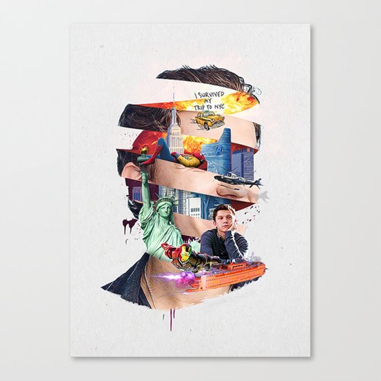 Tom Holland Illustration Canvas Print
