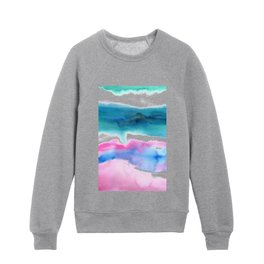 tie dye - the Earth: mysterious mist Kids Crewneck