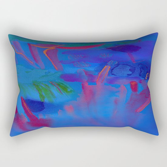 Night Flowers Rectangular Pillow